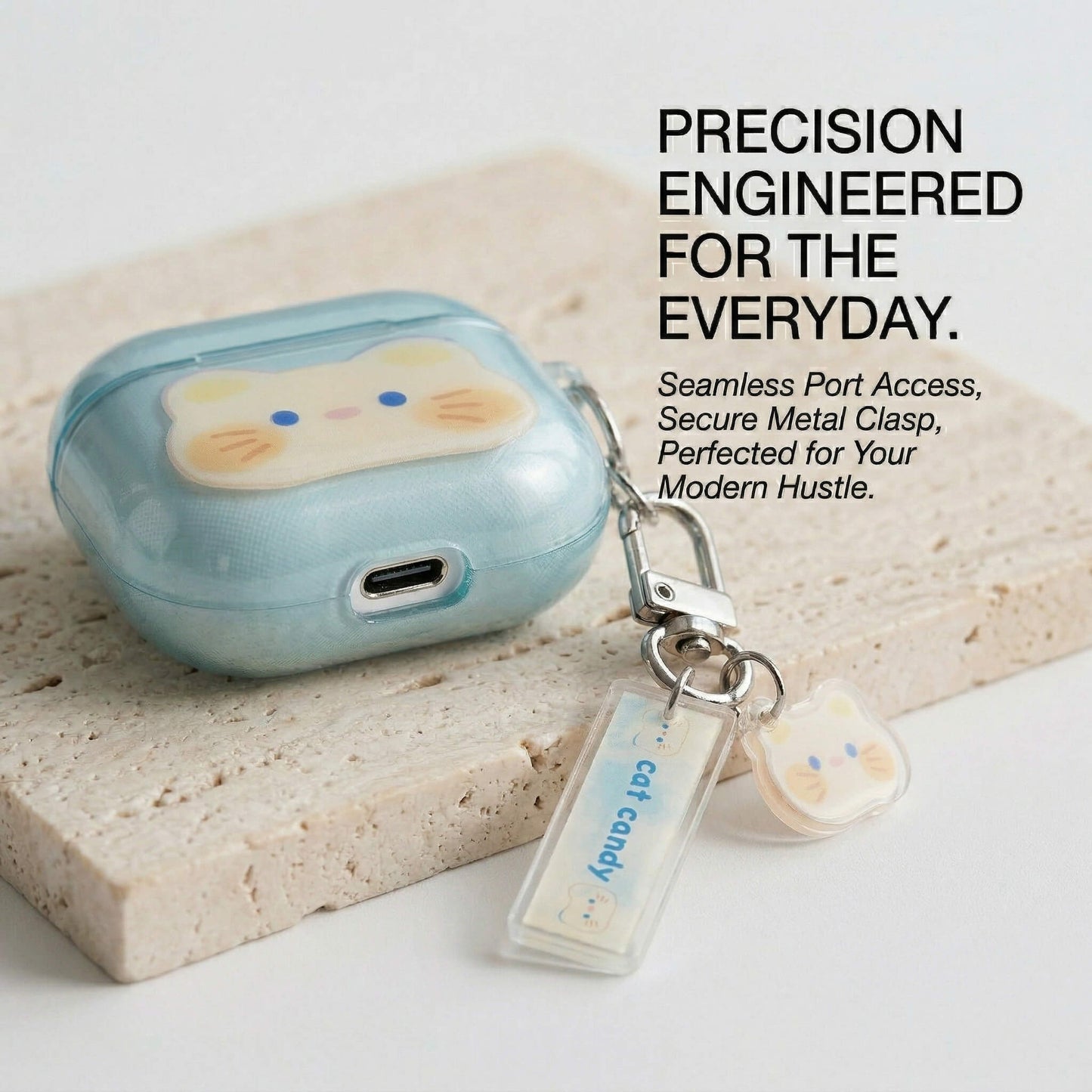 Candy Cat AirPods Case with Detachable Keychain – Everyday Essential or Perfect Gift