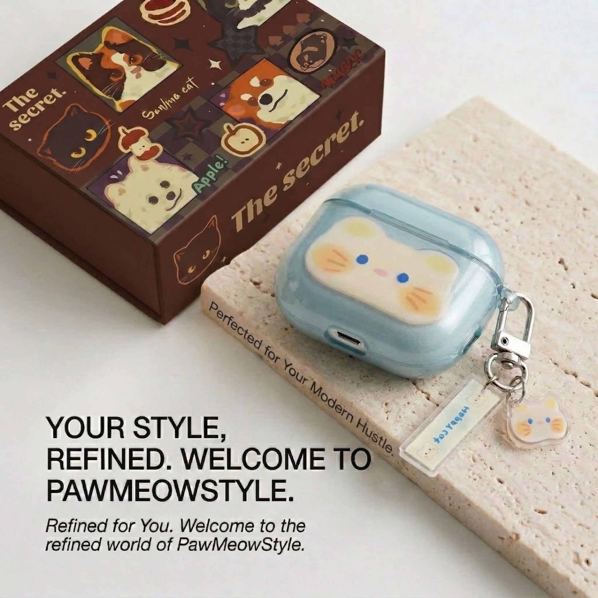Candy Cat AirPods Case with Detachable Keychain – Everyday Essential or Perfect Gift