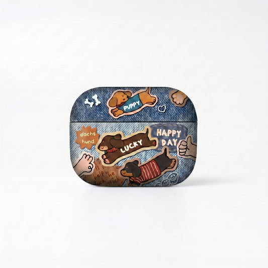 Cute Dachshund Puppy AirPods Case – Everyday Carry or Perfect Gift