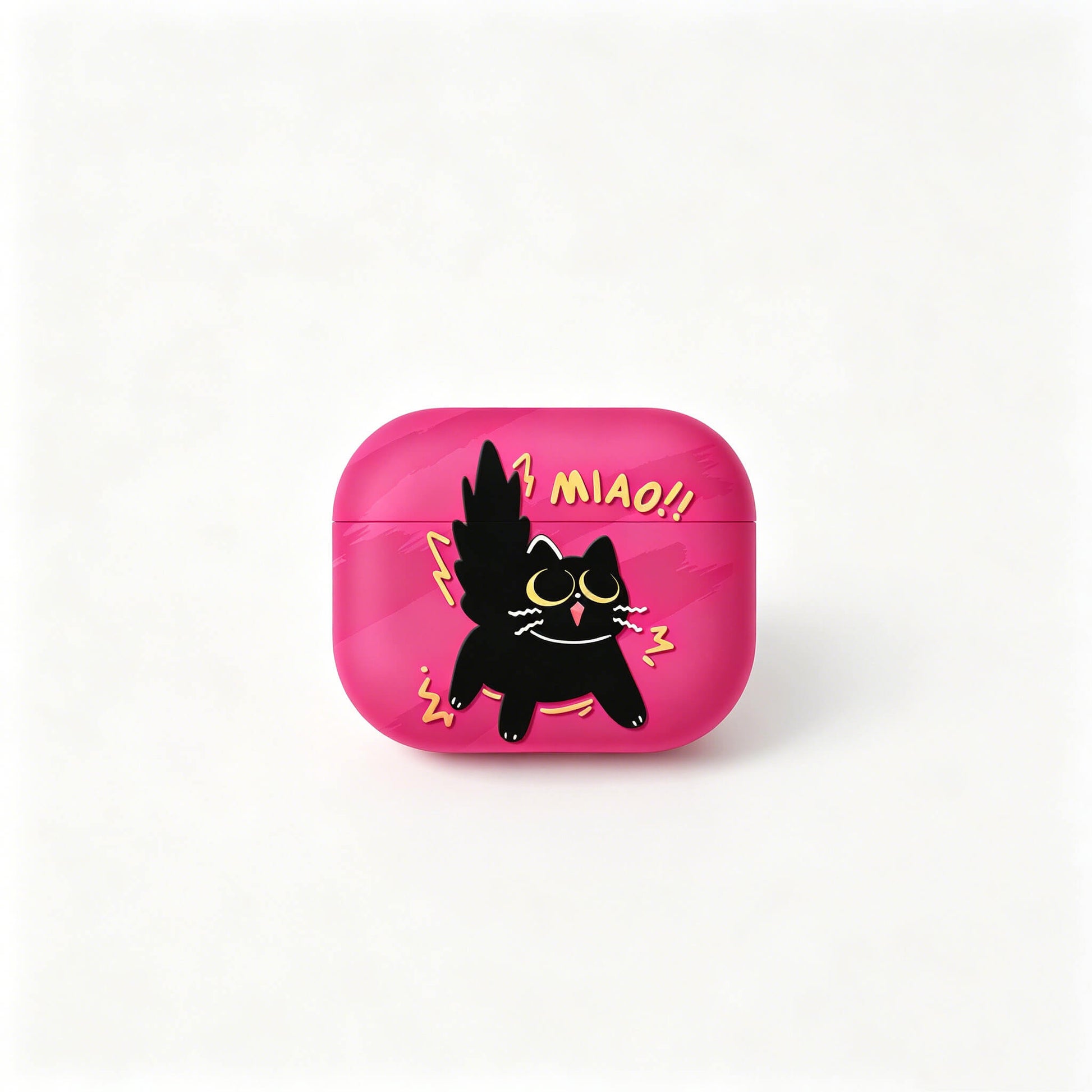 Hot Pink Cute Cat AirPods Case – Lightweight TPU Everyday Carry & Gift Idea