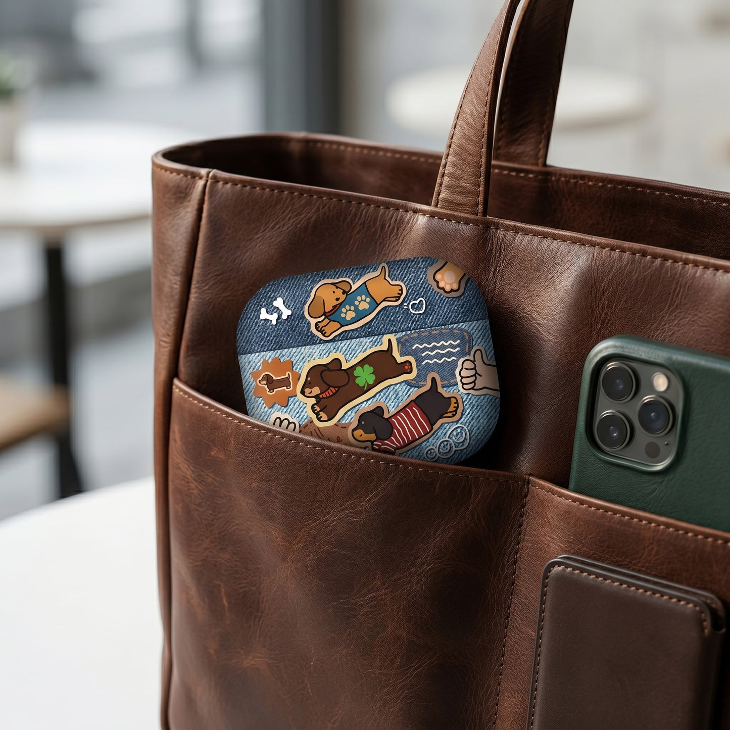 Cute Dachshund Puppy AirPods Case – Everyday Carry or Perfect Gift