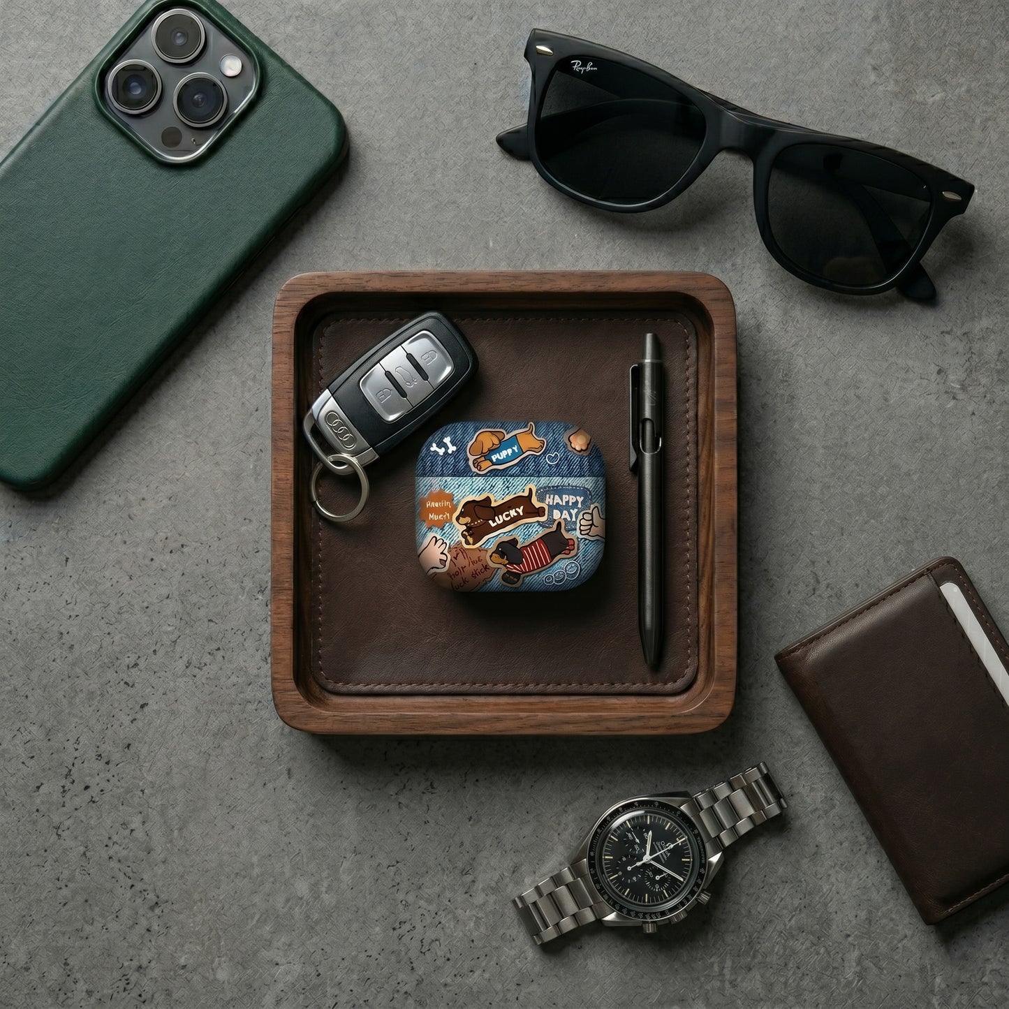 Cute Dachshund Puppy AirPods Case – Everyday Carry or Perfect Gift