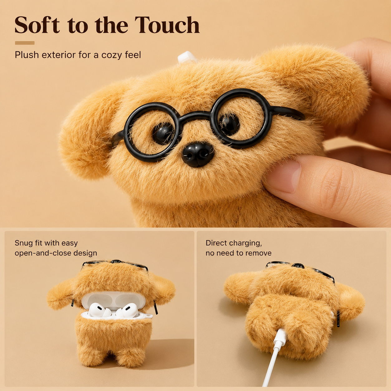 Plush Puppy AirPods Case product image