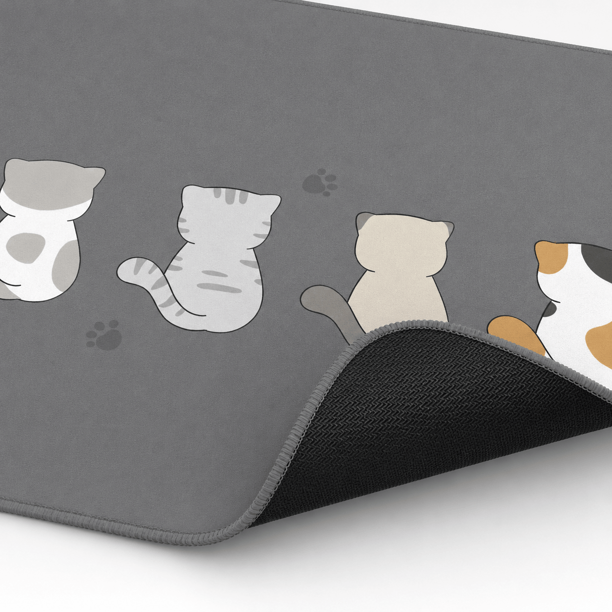 Cute Cats Large Desk Mat – Non-Slip Cat Mouse Pad for Work, Study & Gaming