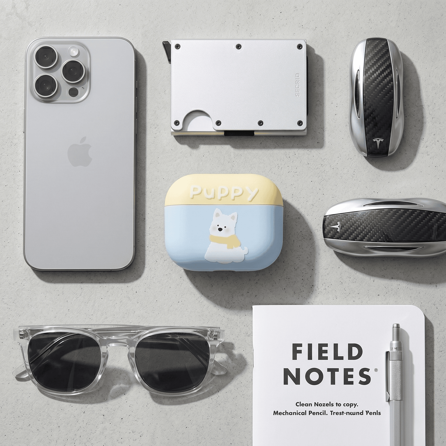 Pastel Puppy Print AirPods Case product image