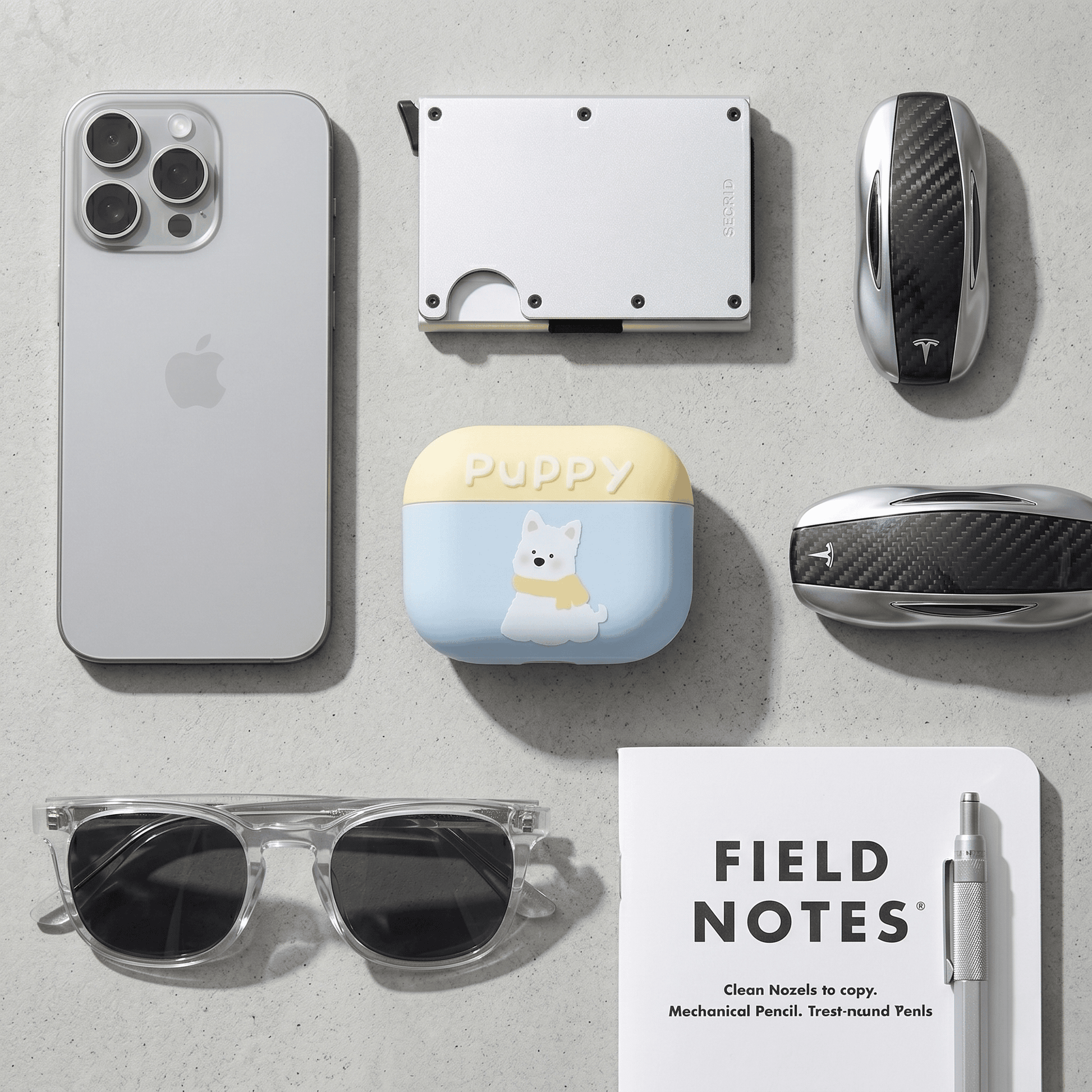 Pastel Puppy Print AirPods Case product image