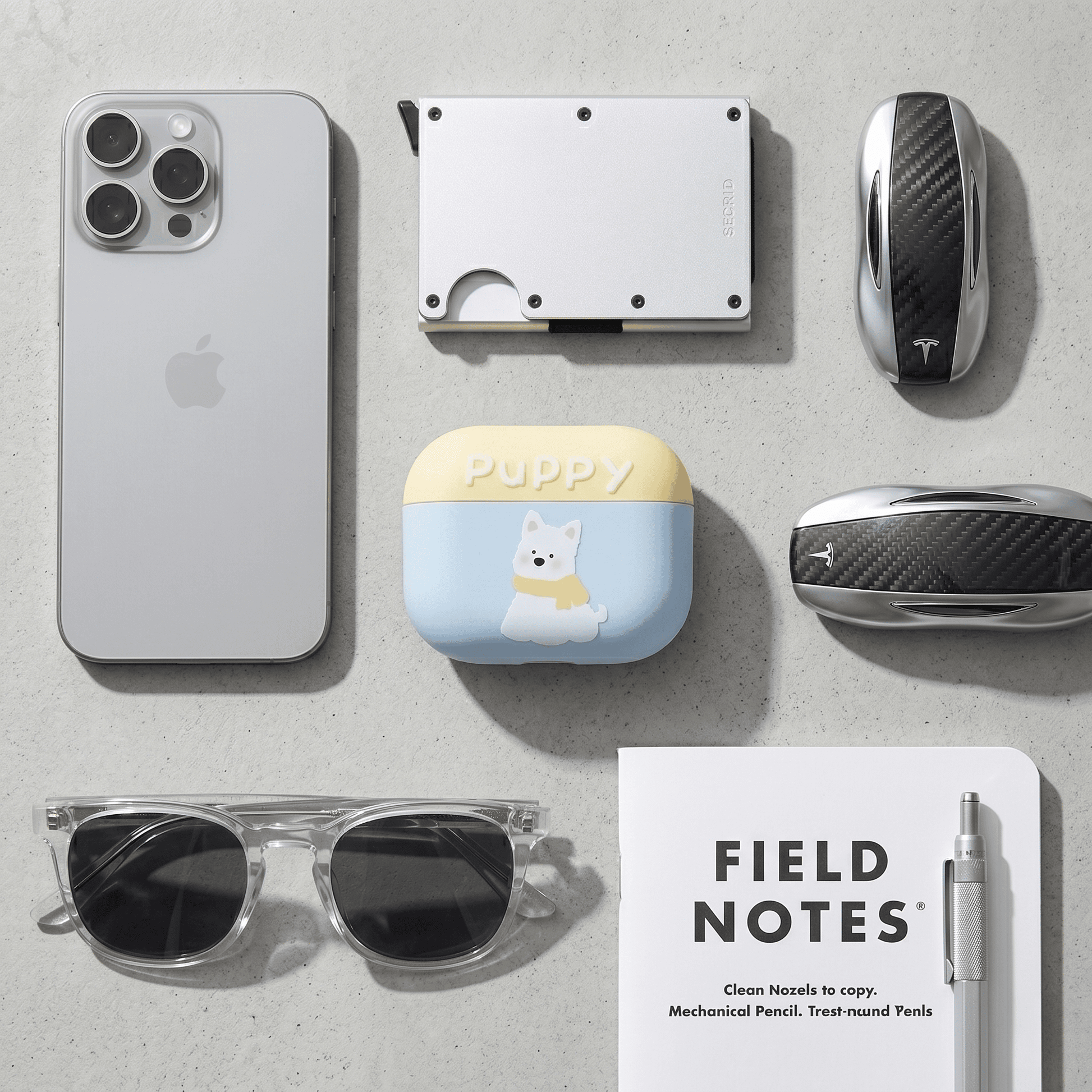 Pastel Puppy Print AirPods Case – Soft-Touch Everyday Carry for Cozy Lifestyles