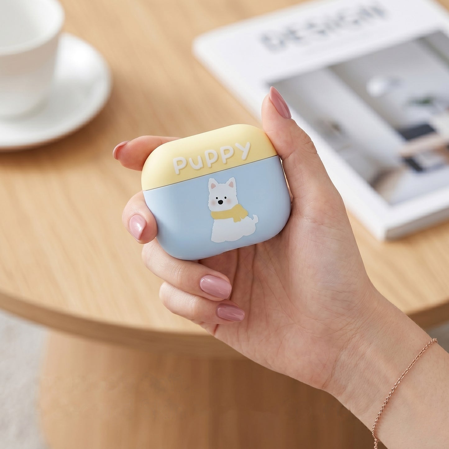 Pastel Puppy Print AirPods Case product image